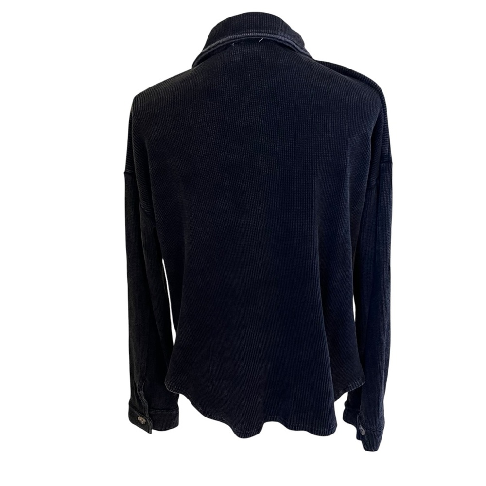 NWT Hem & Thread Black Button Down Shirt - Picture 6 of 8